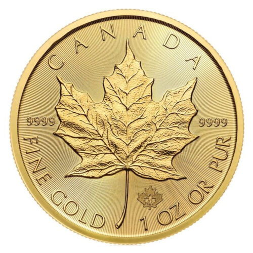 Kanadyjski Liść Klonu 1 oz - Złota moneta 1 uncja 50 CAD