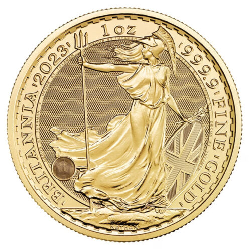 Brittania 1 oz - Złota moneta bulionowa 1 uncja brytyjska Brittania 100 GBP