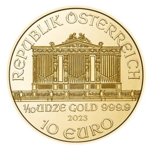 Filharmonik Wiedeński 1/10 oz - Złota moneta 1/10 uncji 10 EUR