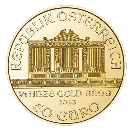 Filharmonik Wiedeński 1/2 oz - Złota moneta bulionowa 1/2 uncji 50 EUR