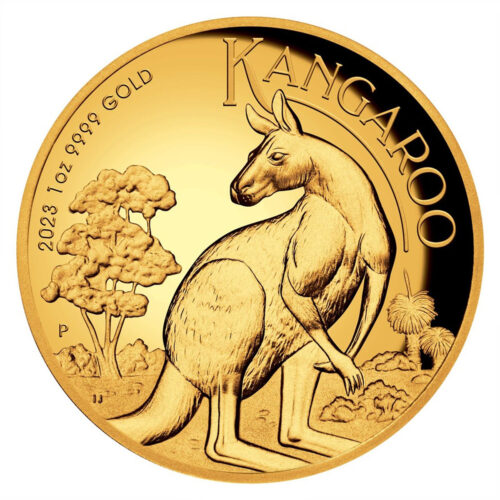 Australijski kangur 1 oz - Złota moneta bulionowa 1 uncja 100 AUD